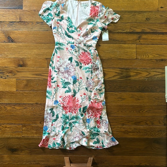 NWT Kensie Floral Midi Dress - Picture 4 of 7